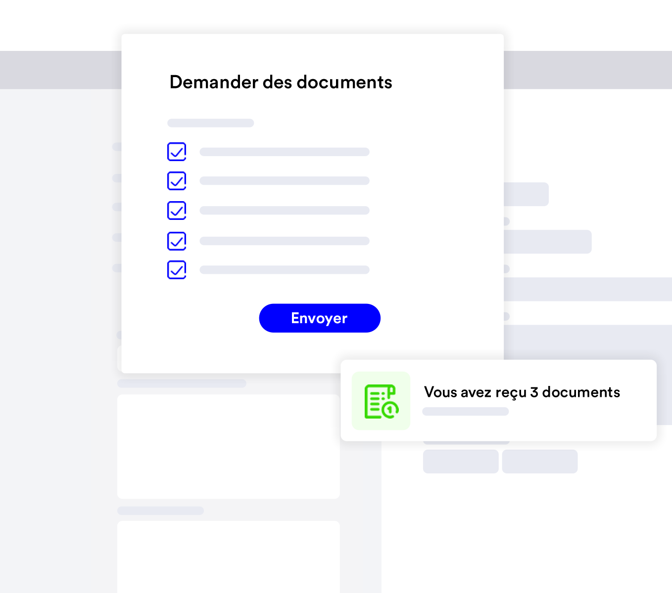 Demander les documents de vos clients